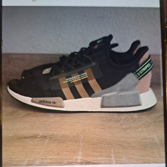 Adidas Black and Brown NMD Sneakers